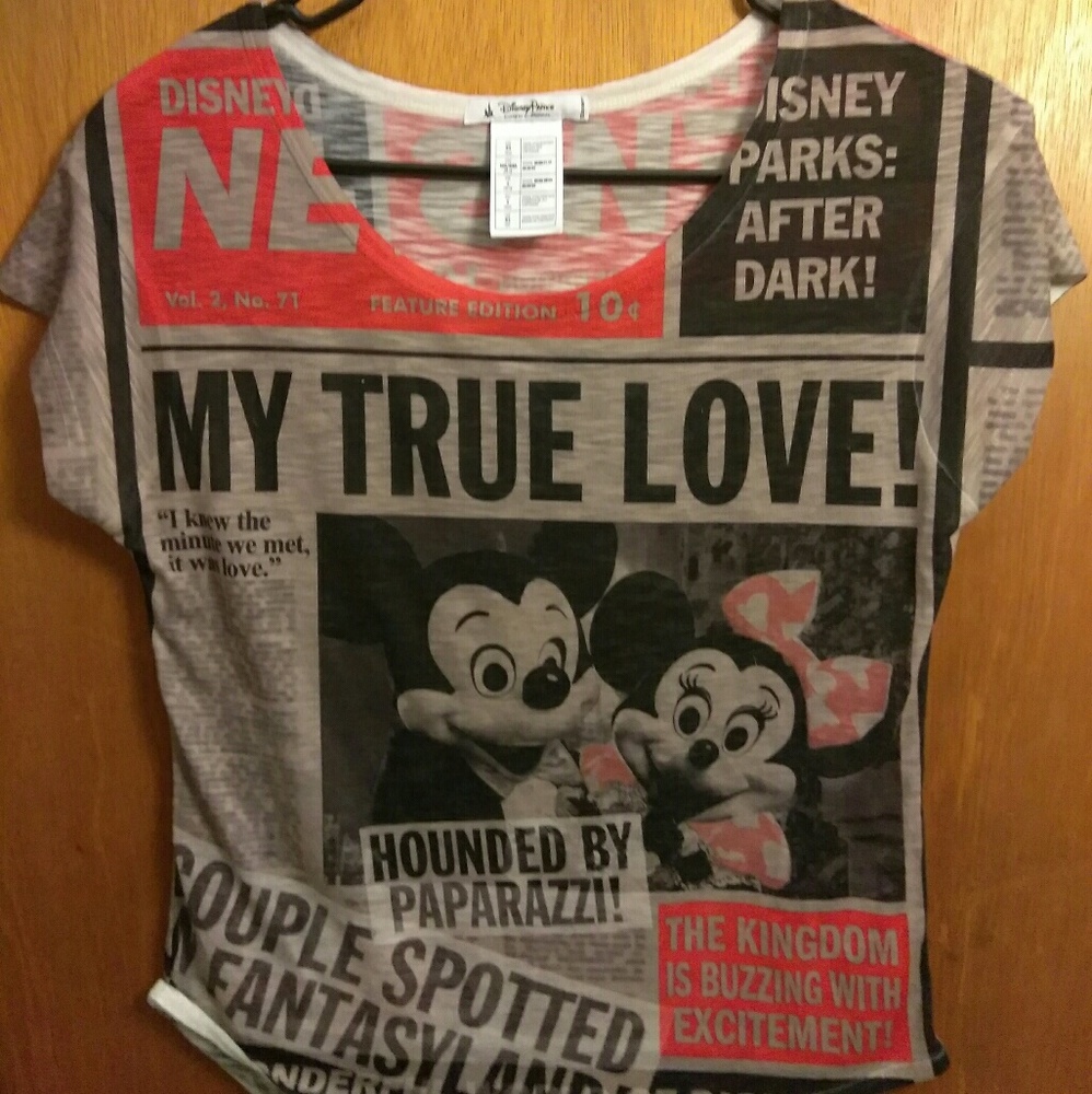 Disney Parks Mickey and Minnie tee XS - Picture 2 of 3